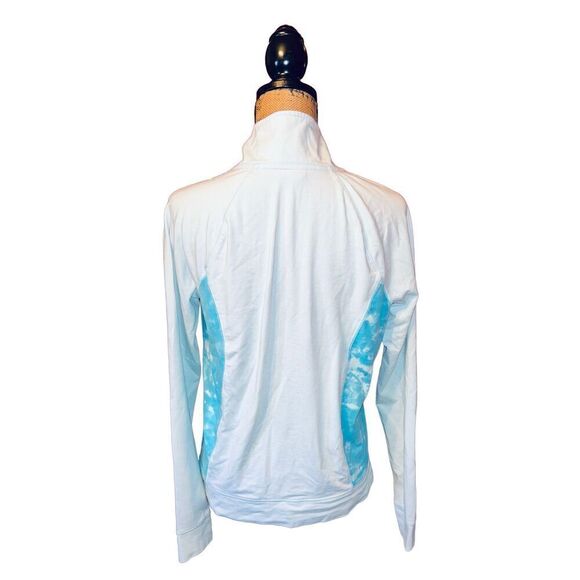 Victoria Secret Pink 1/4 Zip Womens M Blue Pullover - Picture 2 of 3